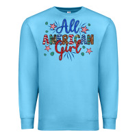 Ocean Blue all american girl Premium Sweatshirt - Artiststas