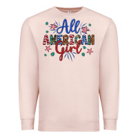 Pale Pink all american girl Premium Sweatshirt - Artiststas
