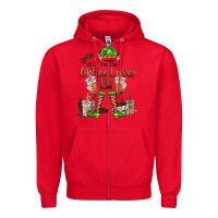 Red im the coffee lover elf Zipper Hoodie - FaDigitalArtStudio