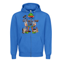 True Royal im the coffee lover elf Zipper Hoodie - FaDigitalArtStudio