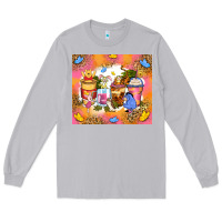 Moon Dust cartoon characters coffee cups Long Sleeve Tee - Zillion Design Studio