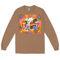 Toasted Coconut cartoon characters coffee cups Long Sleeve Tee - Zillion Design Studio