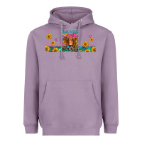 Lavender just a little moody long haired cow Heavyweight Hoodie - Jasminsmagicworld