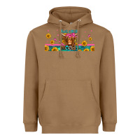 Toasted Coconut just a little moody long haired cow Heavyweight Hoodie - Jasminsmagicworld