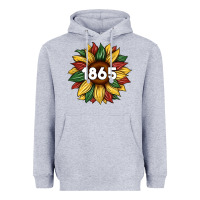 Heather Grey juneteenth 1865 sunflower Heavyweight Hoodie - Artiststas