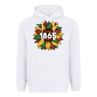 White juneteenth 1865 sunflower Heavyweight Hoodie - Artiststas