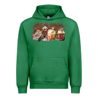 Emerald Hair Dresser Coffee Cups Urban Hoodie - MaliasSmallBusiness