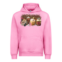 Fuchsia Pink Hair Dresser Coffee Cups Urban Hoodie - MaliasSmallBusiness