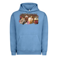 Pigment Pebble Blue Hair Dresser Coffee Cups Urban Hoodie - MaliasSmallBusiness