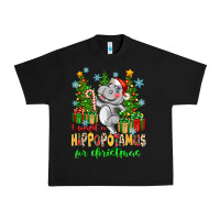 Black i want a hippopotamus for christmas Urban Heavy Tee - Zillion Design Studio