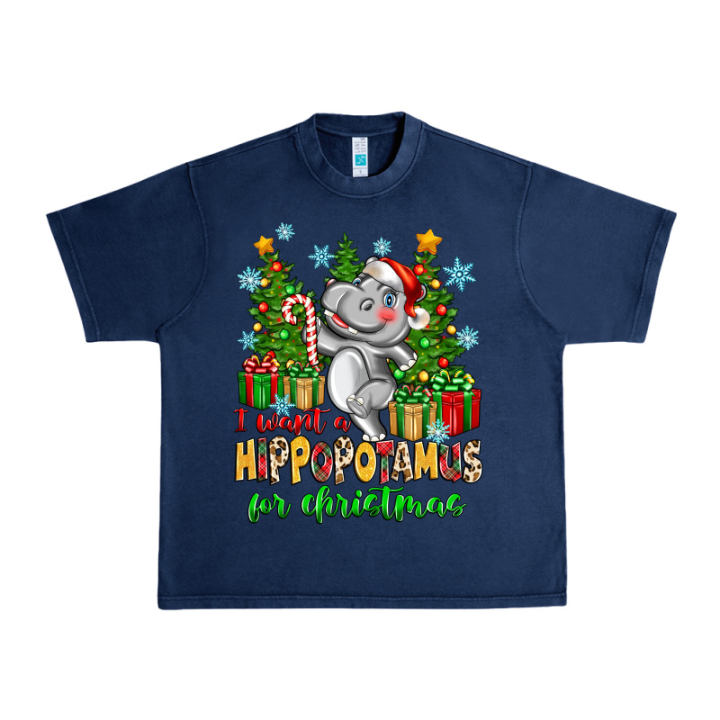 I Want A Hippopotamus For Christmas Urban Heavy Tee by Zillion Design Studio | Teevron