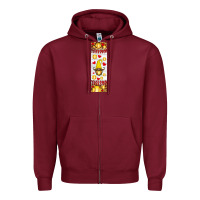 Burgundy softball football penwraps Zipper Hoodie - HRA Design Shop