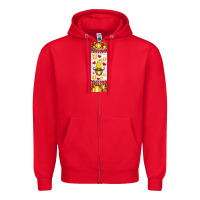 Red softball football penwraps Zipper Hoodie - HRA Design Shop