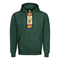 Sports Green softball football penwraps Zipper Hoodie - HRA Design Shop