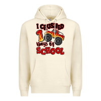Sandshell i crushed 100 days of school monster truck Premium Hoodie - MaliasSmallBusiness