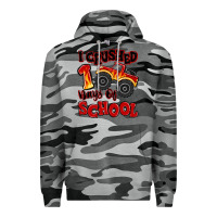 Slate Camo i crushed 100 days of school monster truck Premium Hoodie - MaliasSmallBusiness