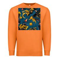 Carrot construction vehicles seamless pattern Premium Sweatshirt - BundleAndBundleShop