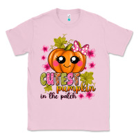 Bubblegum Pink Cutest Pumpkin In The Patch Classic Tee - texasbilliewilder