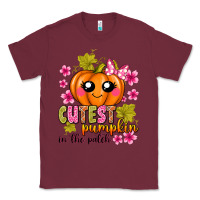 Burgundy Cutest Pumpkin In The Patch Classic Tee - texasbilliewilder