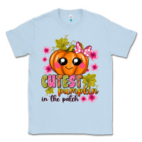 Dusty Blue Cutest Pumpkin In The Patch Classic Tee - texasbilliewilder