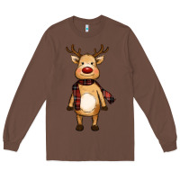 Chestnut cute reindeer Long Sleeve Tee - RanaPortraitStore