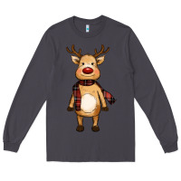 Smoke cute reindeer Long Sleeve Tee - RanaPortraitStore