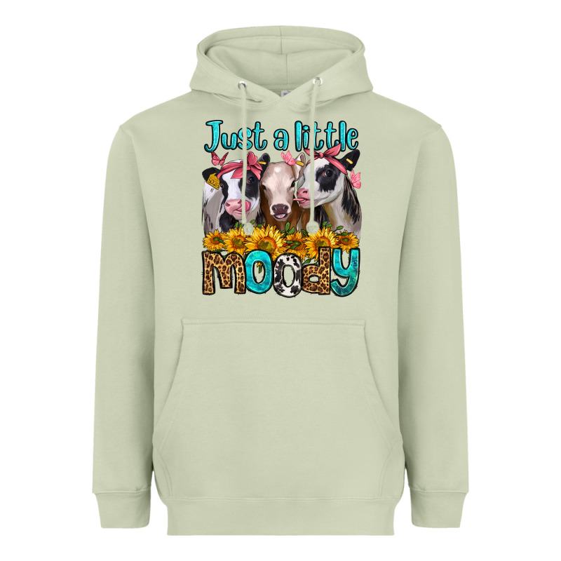 Just A Little Moody Heifers Heavyweight Hoodie by Jasminsmagicworld | Teevron