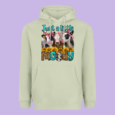 Just A Little Moody Heifers Heavyweight Hoodie Designed By Jasminsmagicworld