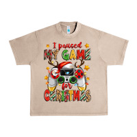French Oak i paused my game for christmas Urban Heavy Tee - Zillion Design Studio