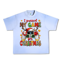Grape Ice i paused my game for christmas Urban Heavy Tee - Zillion Design Studio