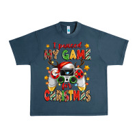 Midnight Navy i paused my game for christmas Urban Heavy Tee - Zillion Design Studio