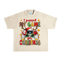 Sandshell i paused my game for christmas Urban Heavy Tee - Zillion Design Studio