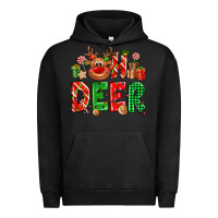 Pigment Black Oh deer Reindeer Urban Hoodie - NancyCooperArtShop