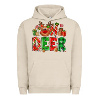Pigment French Oak Oh deer Reindeer Urban Hoodie - NancyCooperArtShop