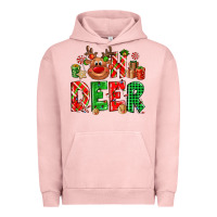 Pigment Salmon Oh deer Reindeer Urban Hoodie - NancyCooperArtShop