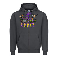 Smoke Witches Be Crazy Zipper Hoodie - CowhideDigitalArt