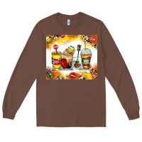 Chestnut bus driver coffee cups Long Sleeve Tee - Zillion Design Studio
