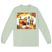 Matcha bus driver coffee cups Long Sleeve Tee - Zillion Design Studio