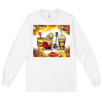 White bus driver coffee cups Long Sleeve Tee - Zillion Design Studio