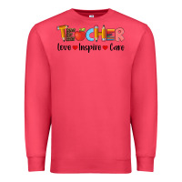 Cardinal teacher love inspıre care wıth  and pen Premium Sweatshirt - Artiststas