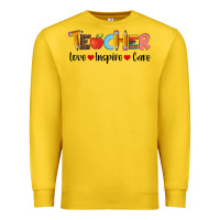 Lemon teacher love inspıre care wıth  and pen Premium Sweatshirt - Artiststas