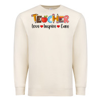 Sandshell teacher love inspıre care wıth  and pen Premium Sweatshirt - Artiststas