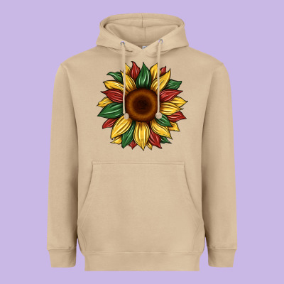 Juneteenth Sunflower Heavyweight Hoodie Designed By Artiststas