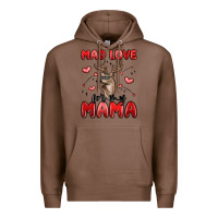 Chestnut mad love for my mama Premium Hoodie - MaliasSmallBusiness