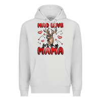 Dove Grey mad love for my mama Premium Hoodie - MaliasSmallBusiness