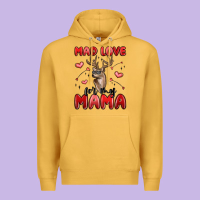 Mad Love For My Mama Premium Hoodie Designed By Maliassmallbusiness