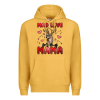 Mustard mad love for my mama Premium Hoodie - MaliasSmallBusiness
