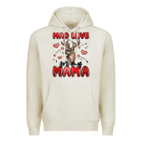 Oatmeal Heather mad love for my mama Premium Hoodie - MaliasSmallBusiness