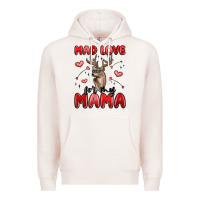 Pale Pink mad love for my mama Premium Hoodie - MaliasSmallBusiness
