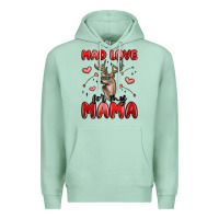 Seafoam mad love for my mama Premium Hoodie - MaliasSmallBusiness